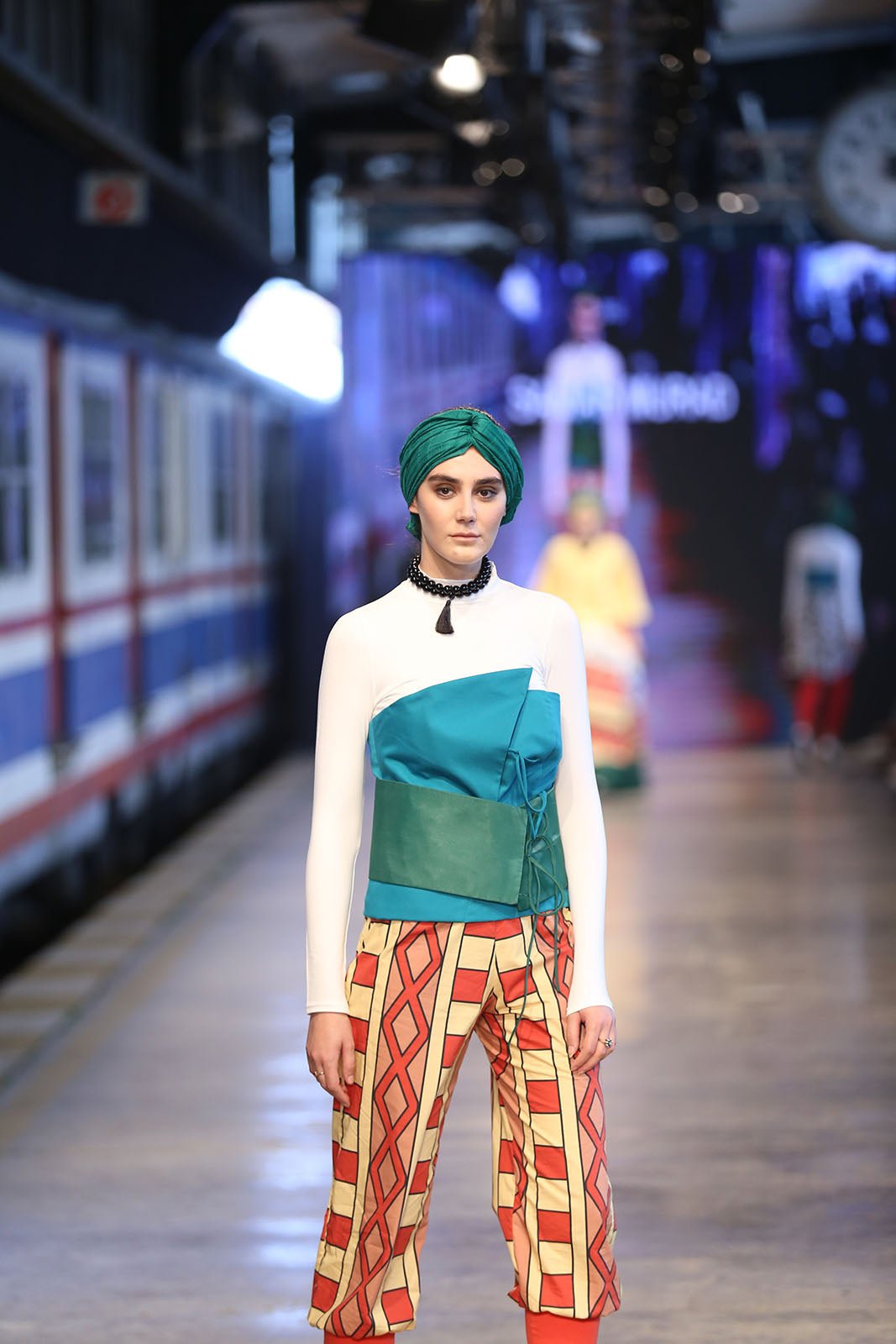 Blue fitted top - SamarMuradCollezione