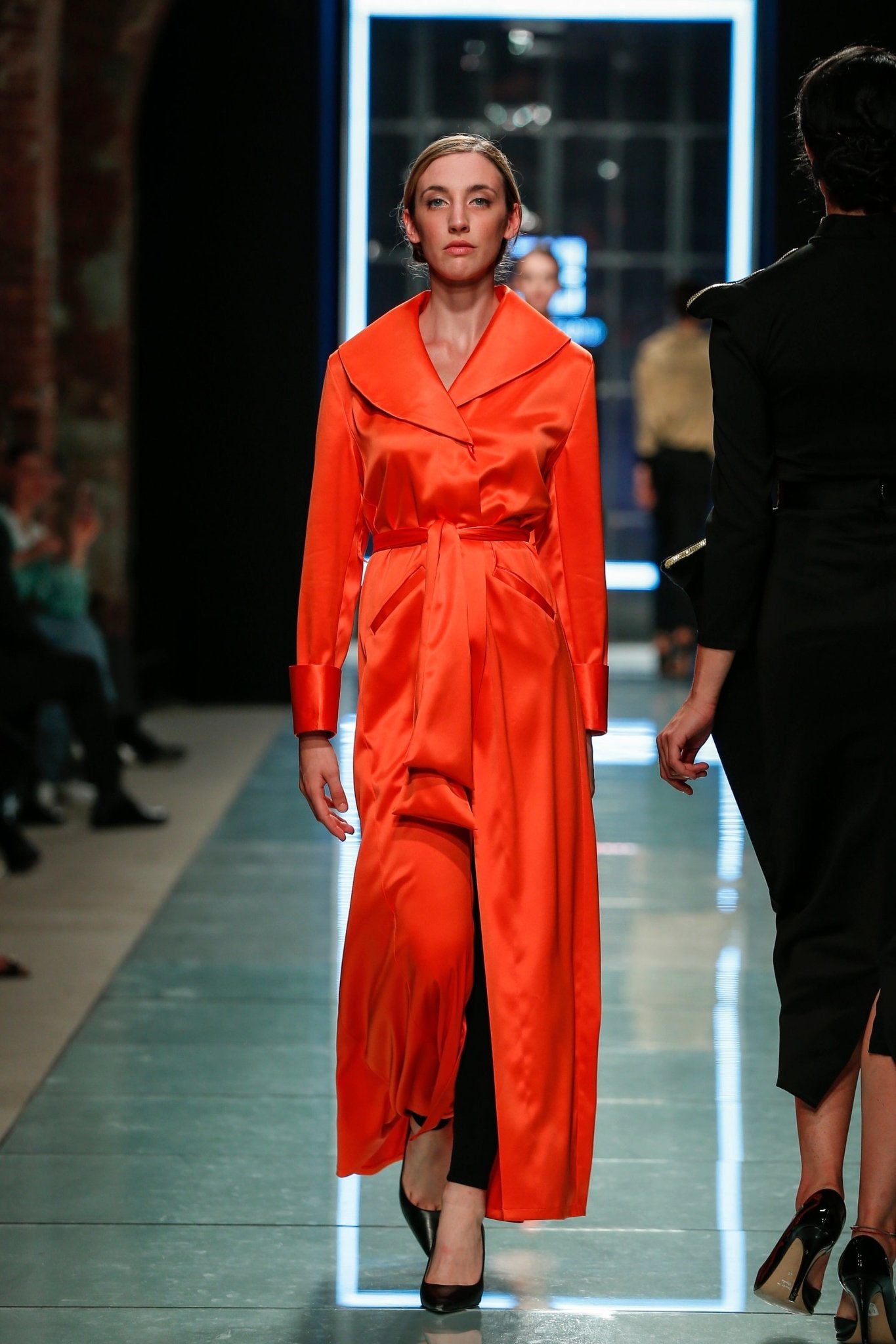 Orange Trench Coat - SamarMuradCollezione