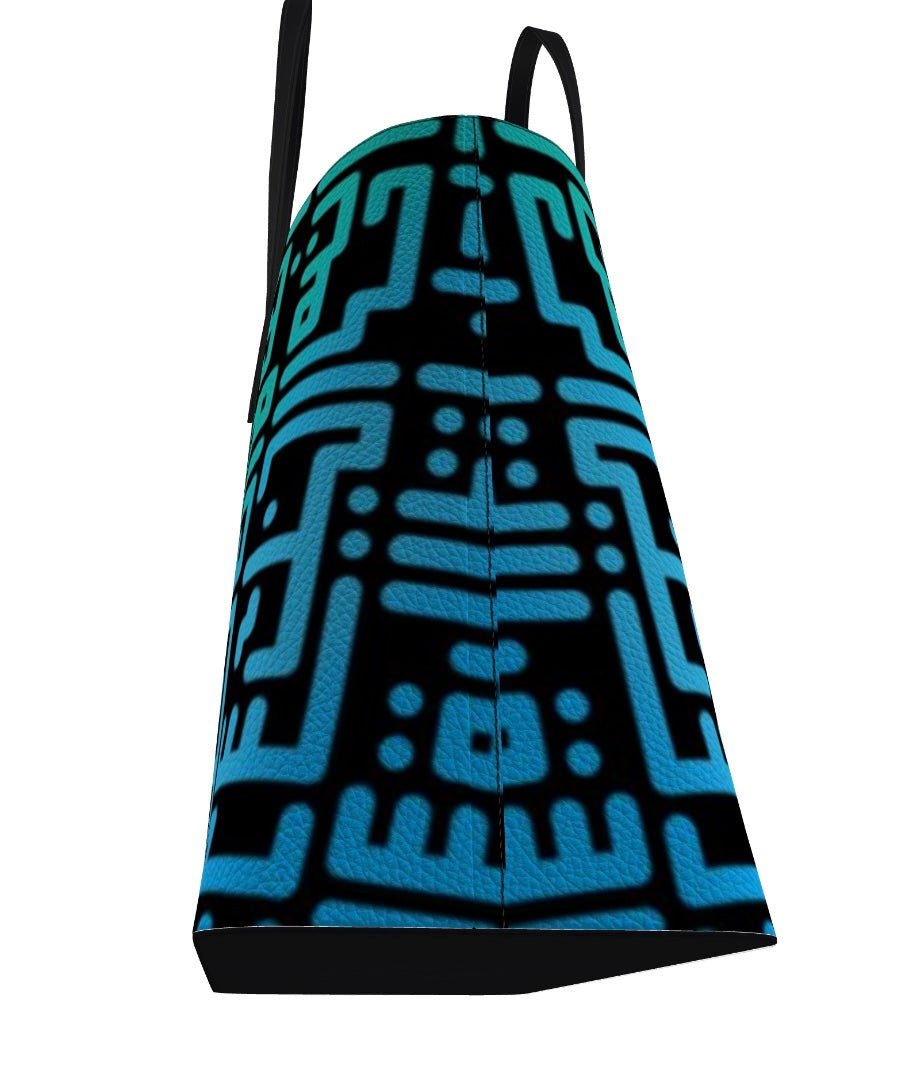 Rumi Tote-Blue Purple Gradient Black BG - SamarMuradCollezione